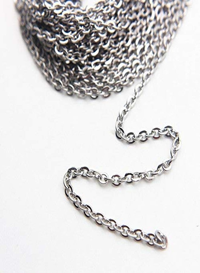 CRAFTS HAVELI Sitara Link Necklace Metal Chain - 5 Meter Silver Jewelry Making Chain for DIY Necklaces, Bracelets, Earrings & Craft Findings - Image 3
